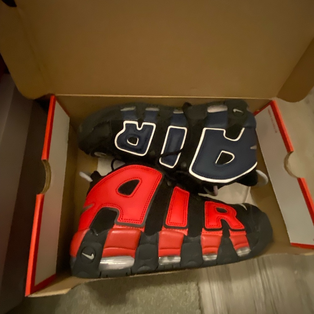 Nike Black, Red, and Blue Sneakers
